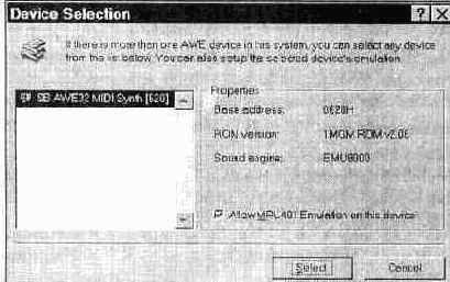 AWE Control Panel � ���������� ��������� �������� �����