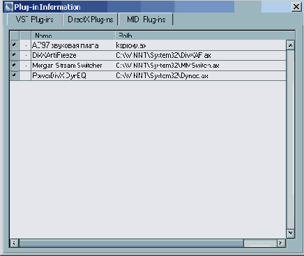 ���� Plug-in Information
