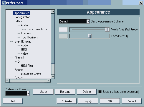 �������������� ��������� (Preferences)