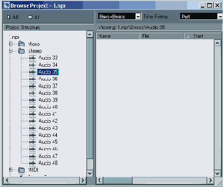 ���� ������� Marker, Browse Project, Pool