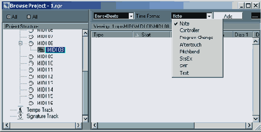 ���� ������� Marker, Browse Project, Pool