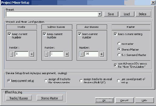 ����� ��������� Samplitude Mixer