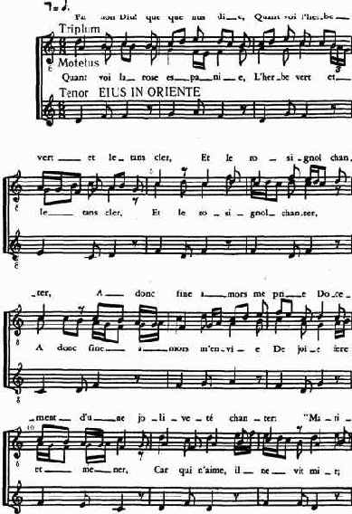 Школа Нотр-Дам (XIII в.). Мотет