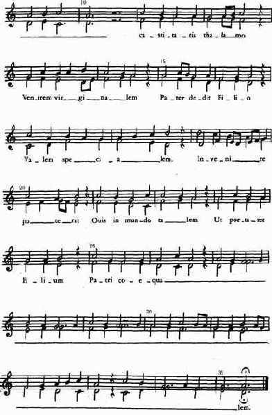 Кондукт «De castitatis thalamo» (XIII в.).