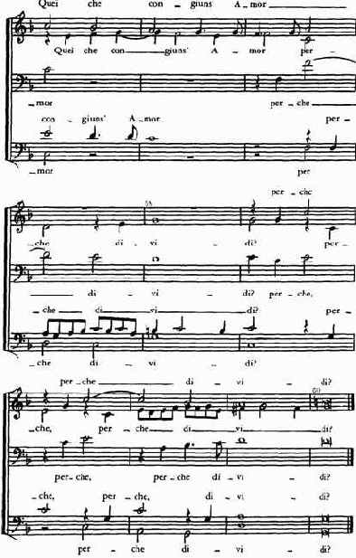 Лука Маренцио (ок. 1560—1599). Мадригал «S'io parto, i' moro»