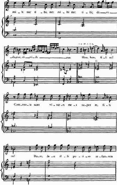 Джакомо Кариссими (1605—1674) Сцена из оратории «Суд Соломона»