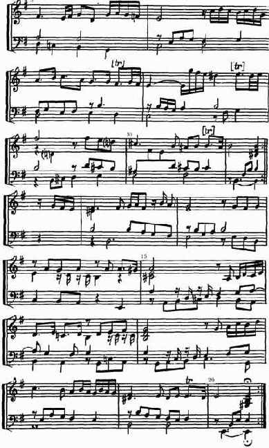 Иоганн Якоб Фробергер (1616—1667). Сюита ми минор для клавесина