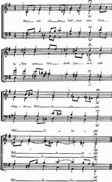 Хоралами называются мелодии гимнов лютеранской