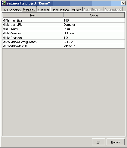 �������� ������� � JE Wireless Toolkit