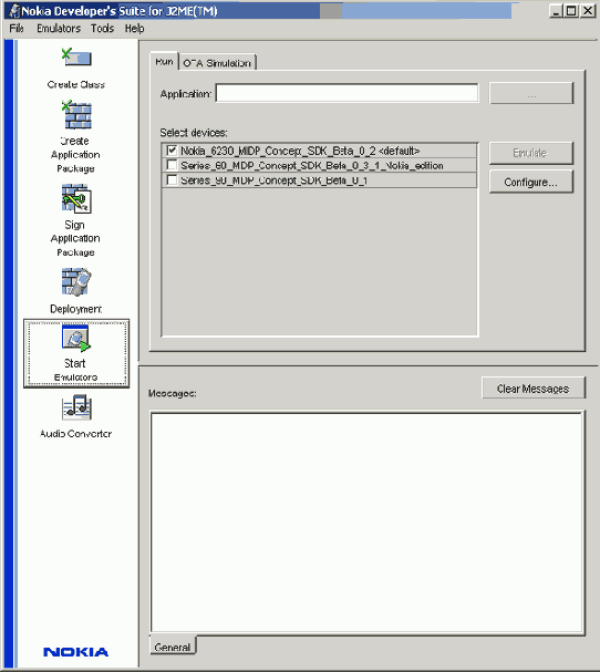 �������������� Nokia Developer's Suite for JE