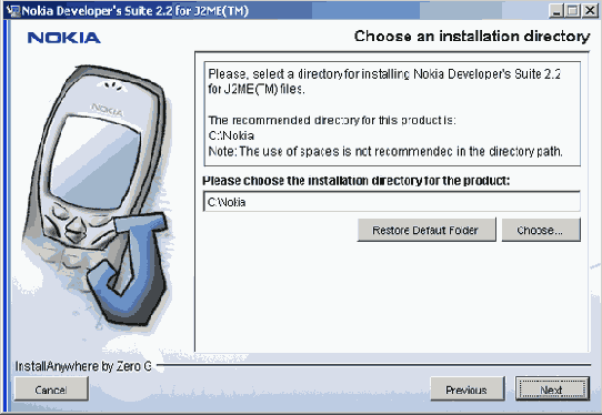 �������������� Nokia Developer's Suite for JE