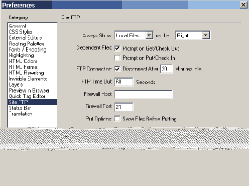 ���������� ��������� DreamWeaver �� ������ 