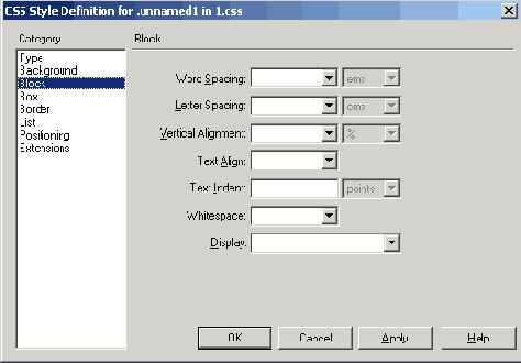 Параметры абзаца