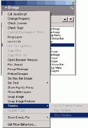 ������� ������������ �������� (Stop Timeline)
