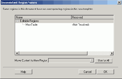 ���������� ���� Inconsistent Region Names