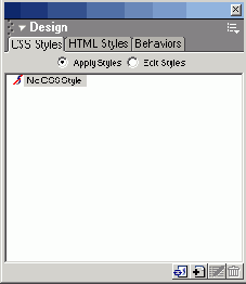 Панель CSS Styles