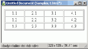 ���������� ���� Insert Table