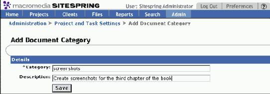 Создание узла проекта