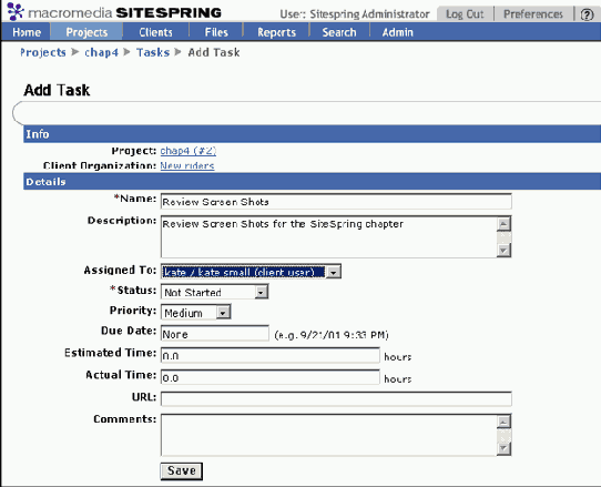 Установка узла клиента в Dreamweaver MX