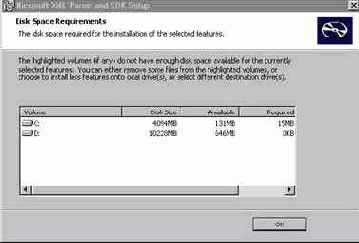 Установка компонентов Microsoft XML Parser и SDK
