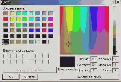 Изменение цветовой палитры