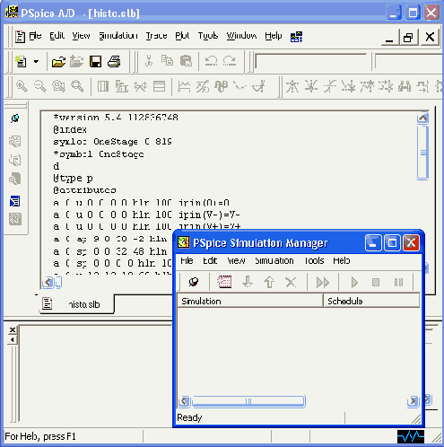 Программы моделирования и построения их результатов PSpice и Probe