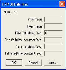 Редактор входных сигналов Stimulus Editor