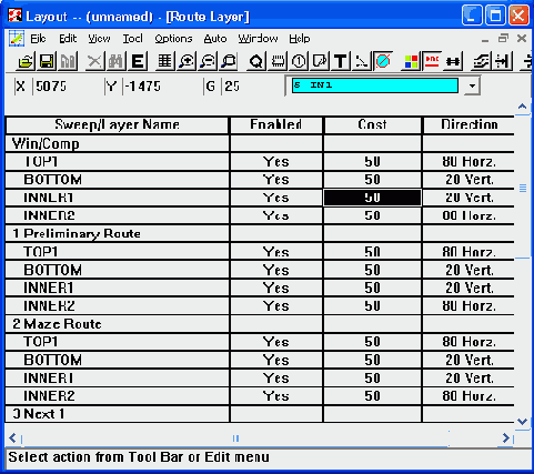 �������� ��������� �������� ���� OrCAD Layout