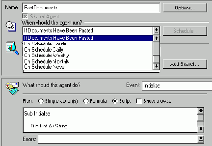 ��������� ������ Agent Manager