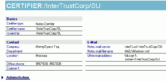 Certifer - ���������� � �������������� ������