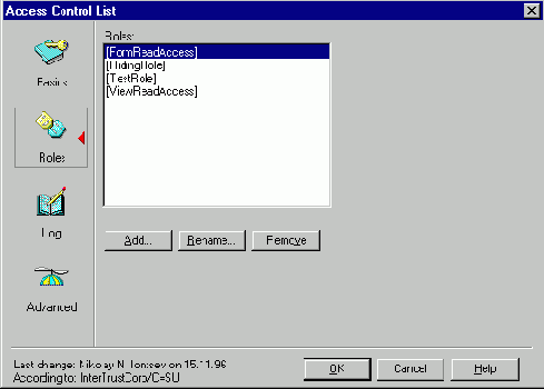 ������ ���������� �������� � ���� (ACL)