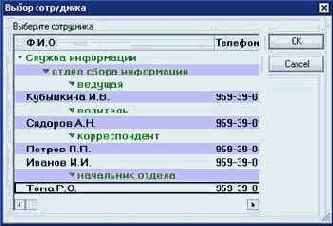 Диалог с пользователем