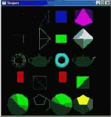 Cписок трехмерных фигур