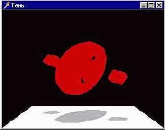 Получение тени с помощью специальных средств библиотеки OpenGL