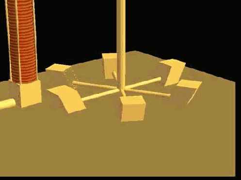 Работа программы визуализации робота