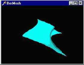 Классический пример на построение поверхности Безье