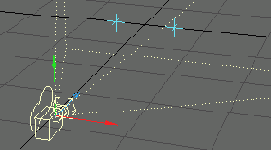 Сцена должна содержать два нулевых объекта расположенных на расстоянии 2 м друг от друга