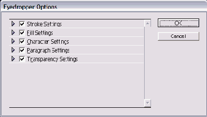 ���������� ���� Eyedropper Options