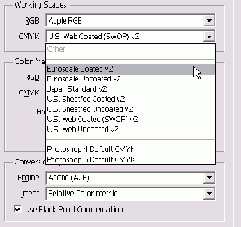 ���� Working Space CMYK ���������