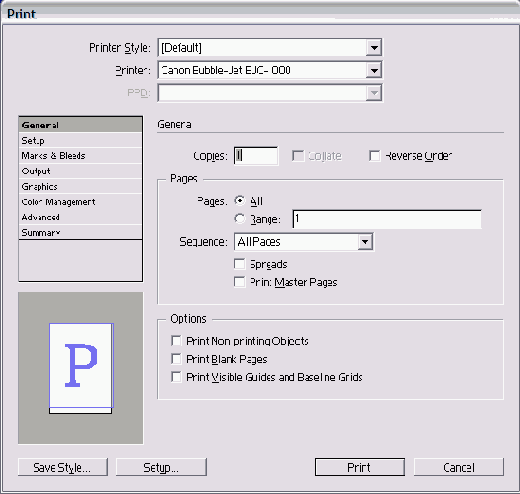 ���������� ���� Print ��������