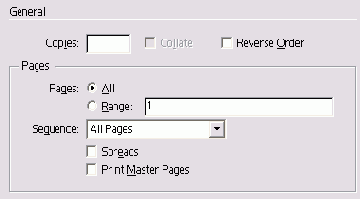 ������� Copies � Pages �������� ������ ��������� General
