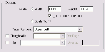 ��������� Options ��������� Setup ����������� ���� Print