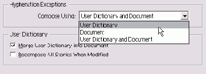 ���� Compose Using ������� Hyphenation Exceptions