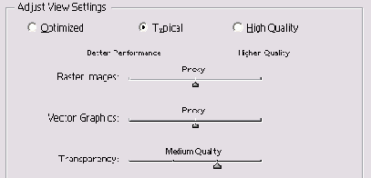 ��������� Adjust View Settings ��������� Display Performance