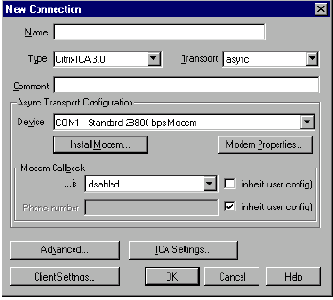 Добавление соединений ICA