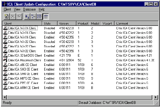 ������������� Client Update Configuration Utility