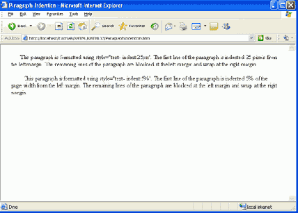 ����� text-indent