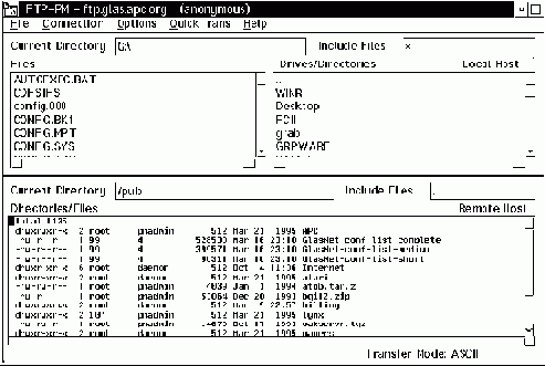 ���������� FTP -PM ��� IBM OS/2 Warp Connect