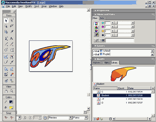 ������� ����� �������������� �� FreeHand �� Flash