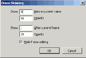 � ���������� ���� Onion Skinning